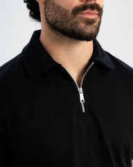 Regluar Fit Polo T.shirt With Zip
