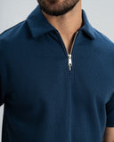 Regluar Fit Polo T.shirt With Zip