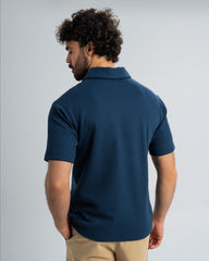 Regluar Fit Polo T.shirt With Zip