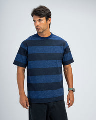 STRIPED JACQUARD T-SHIRT