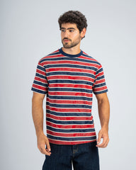 STRIPED JACQUARD T-SHIRT