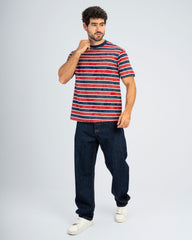 STRIPED JACQUARD T-SHIRT