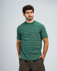 STRIPED JACQUARD T-SHIRT