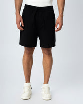 TEXTURED JOGGER SHORTS