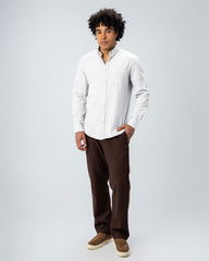 REGULAR FIT LINEN-COTTON SHIRT