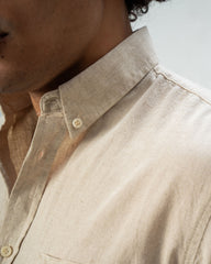 REGULAR FIT LINEN-COTTON SHIRT