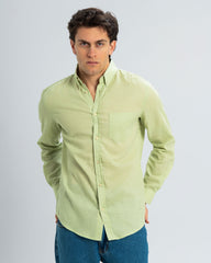 REGULAR FIT LINEN-COTTON SHIRT