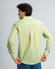 REGULAR FIT LINEN-COTTON SHIRT