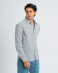STRIPED FLOWING SHIRT