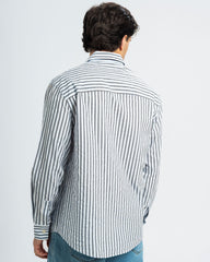 STRIPED FLOWING SHIRT