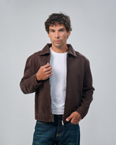 Zip-Up Shirt Collar Denim Jacket