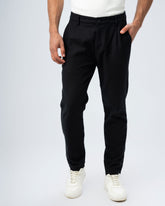 TEXTURED RELAXED FIT TROUSERS
