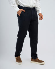 TEXTURED RELAXED FIT TROUSERS