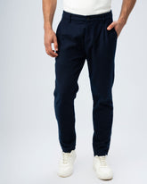TEXTURED RELAXED FIT TROUSERS