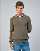 Classic Knit Polo Sweater
