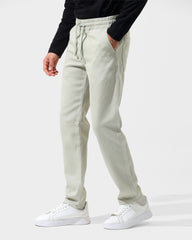 Drawstring Straight Fit Gabardine Pants