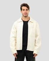 Jacket with Shirt Collar