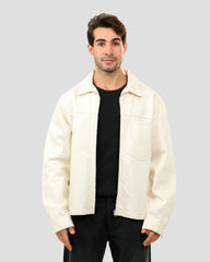 Jacket with Shirt Collar