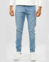 Ripped Carrot Fit Jeans Pants