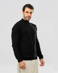 Half Neck Plain Knit Sweater