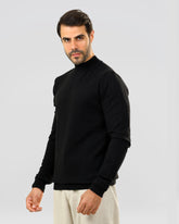 Half Neck Plain Knit Sweater