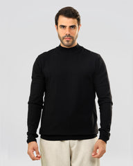 Half Neck Plain Knit Sweater