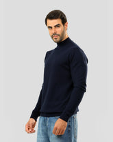 Half Neck Plain Knit Sweater