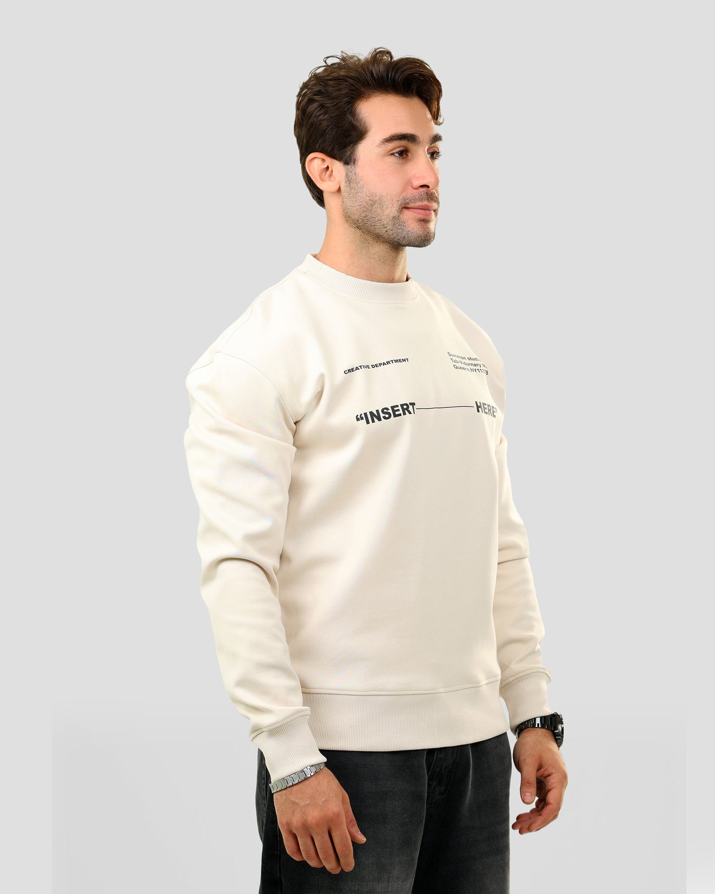 Print Crowneck Sweatshirt