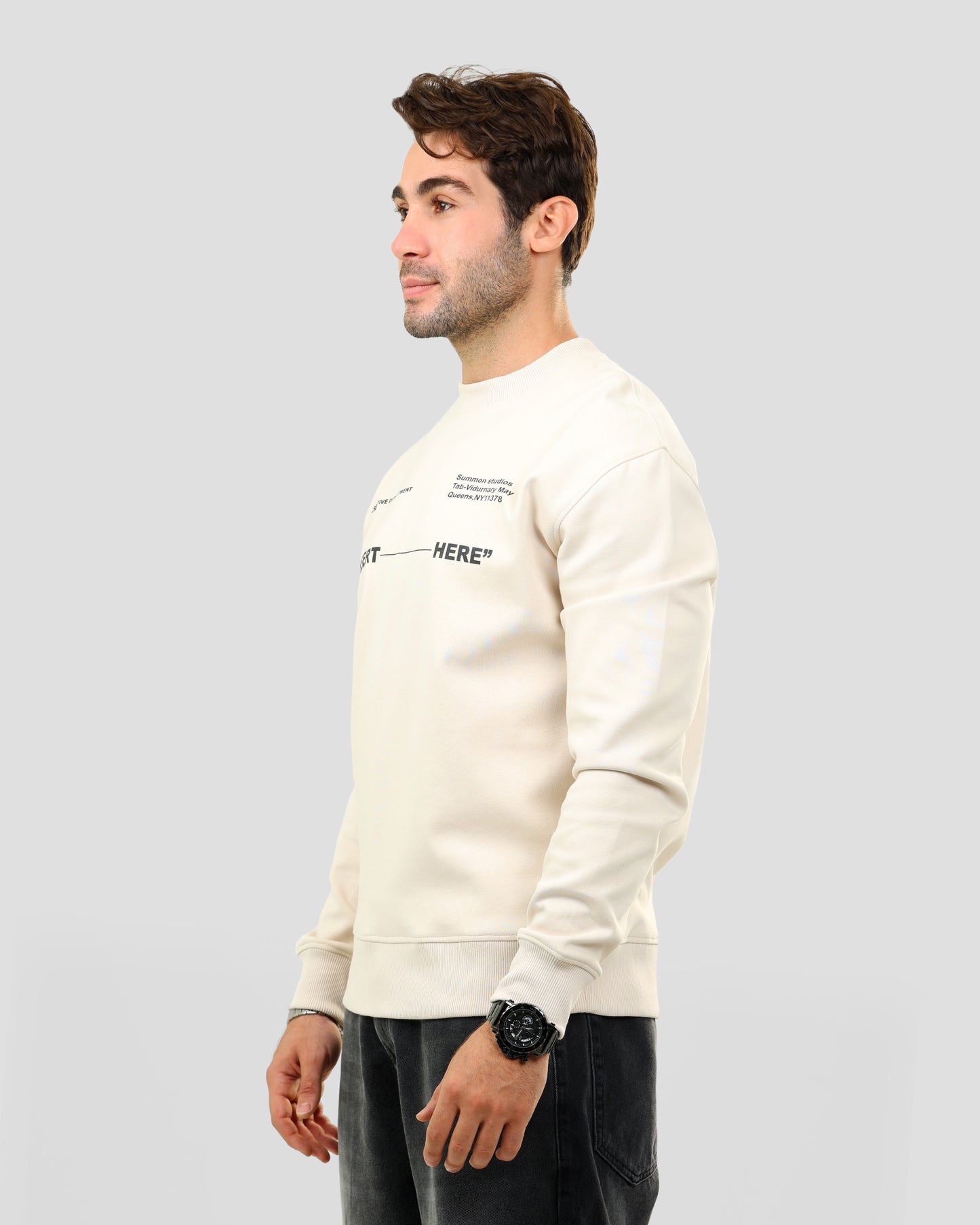 Print Crowneck Sweatshirt