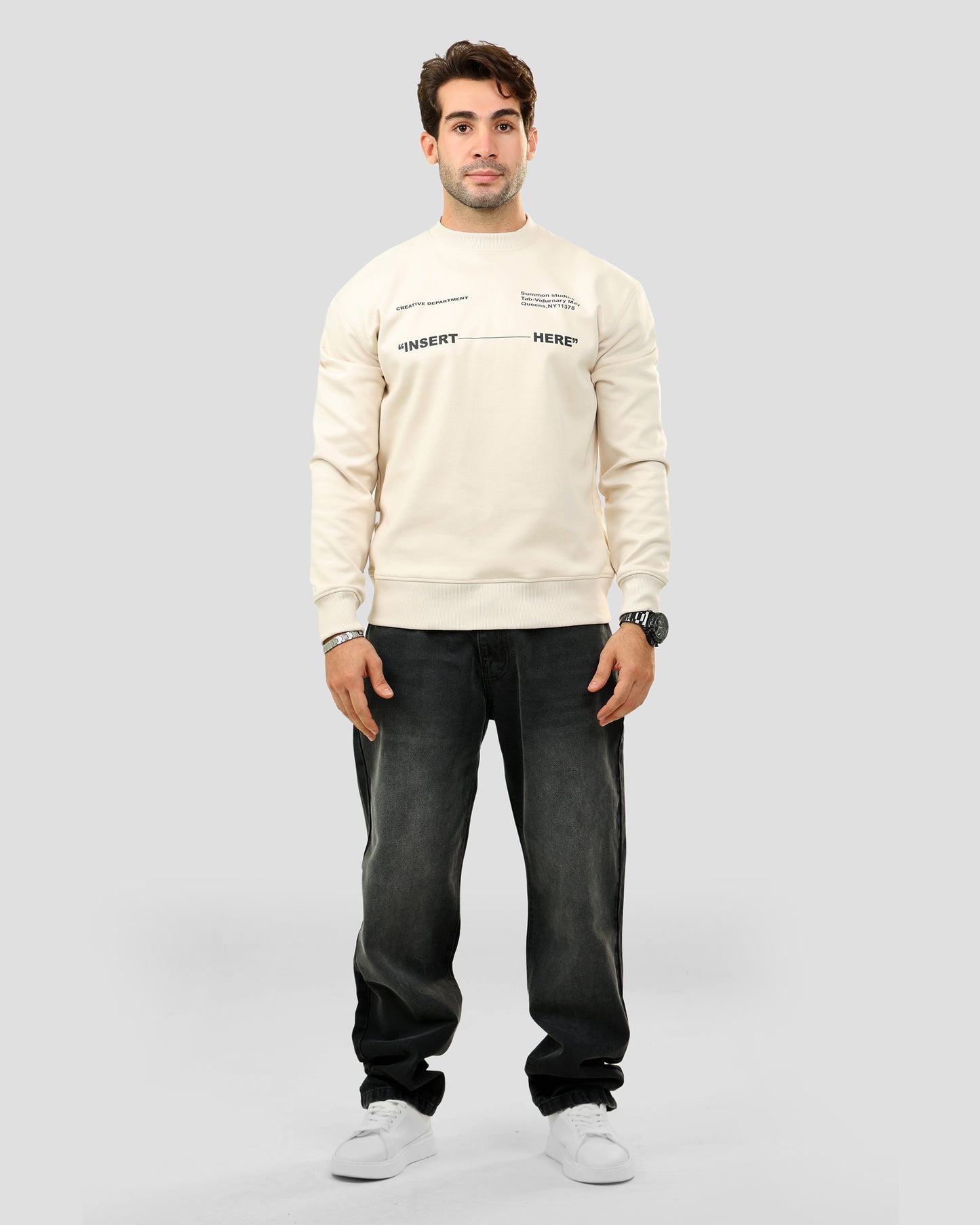 Print Crowneck Sweatshirt