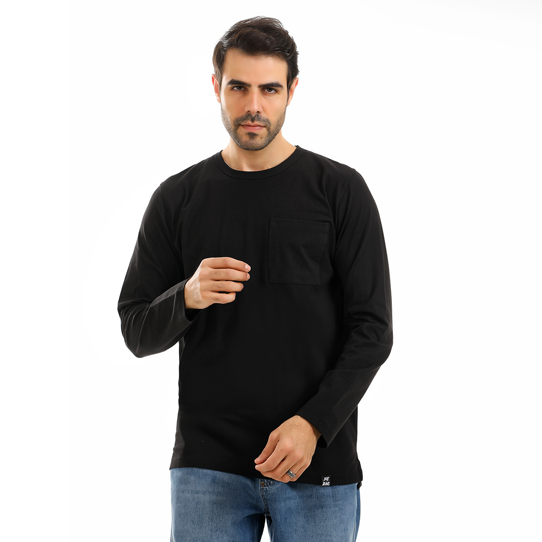 Round Neck T-Shirt with Pocket