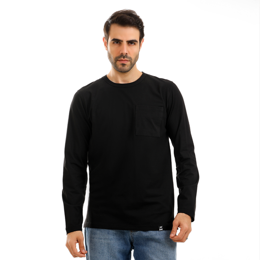 Round Neck T-Shirt with Pocket