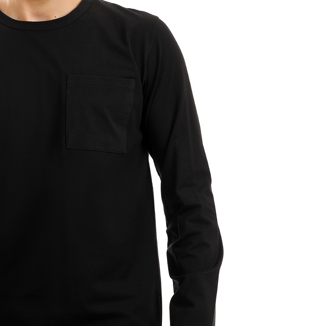 Round Neck T-Shirt with Pocket