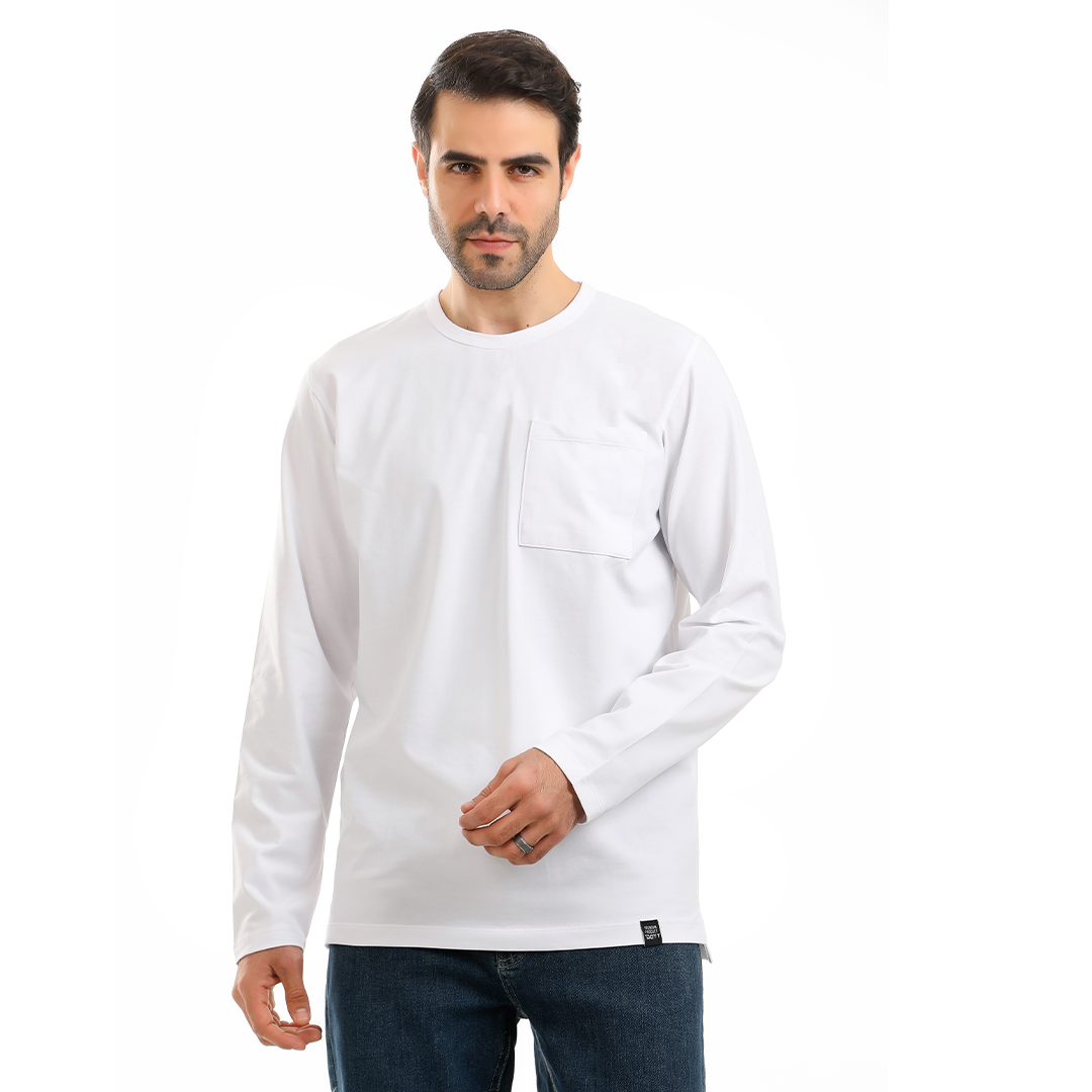 Round Neck T-Shirt with Pocket