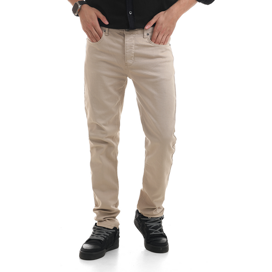 Slim Fit Gabardine Pants _ 5 Pocket