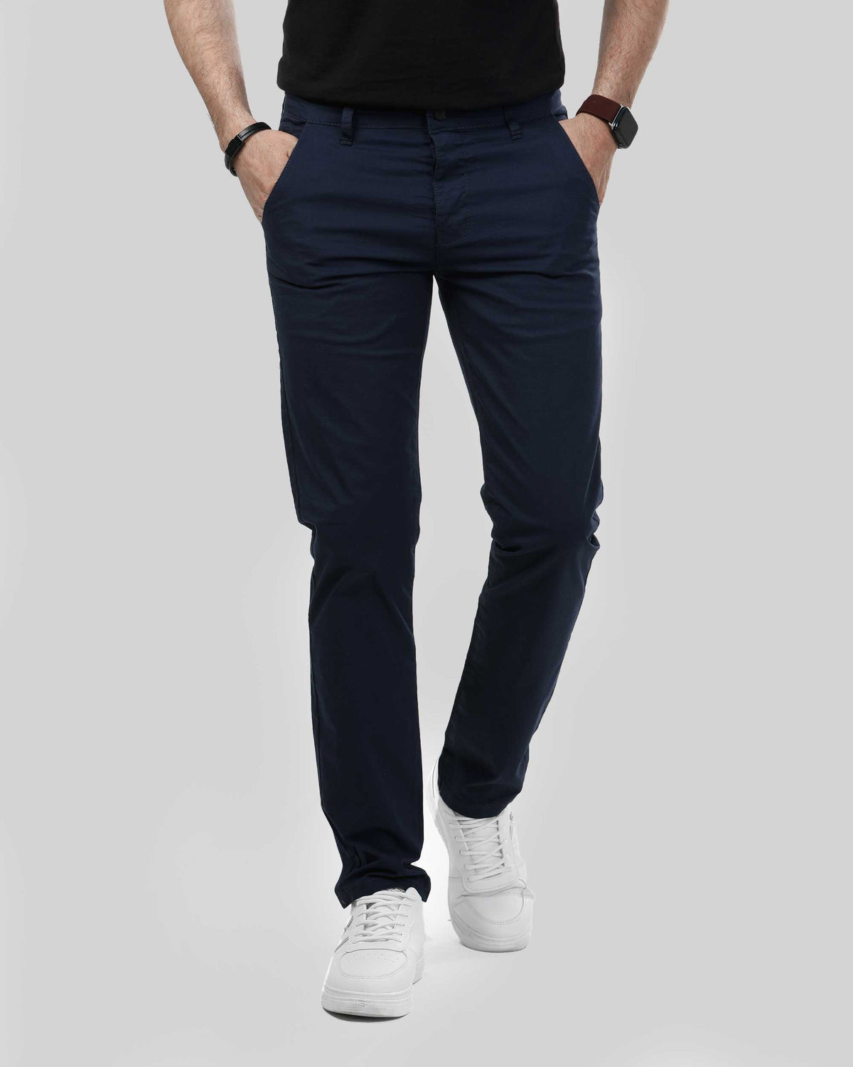 SLIM FIT SOFT TROUSERS