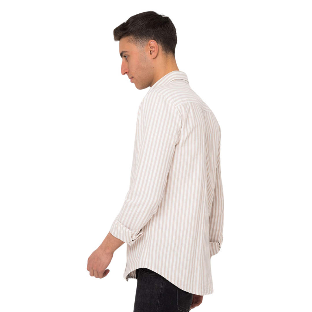 Slim Fit Striped Oxford Shirt