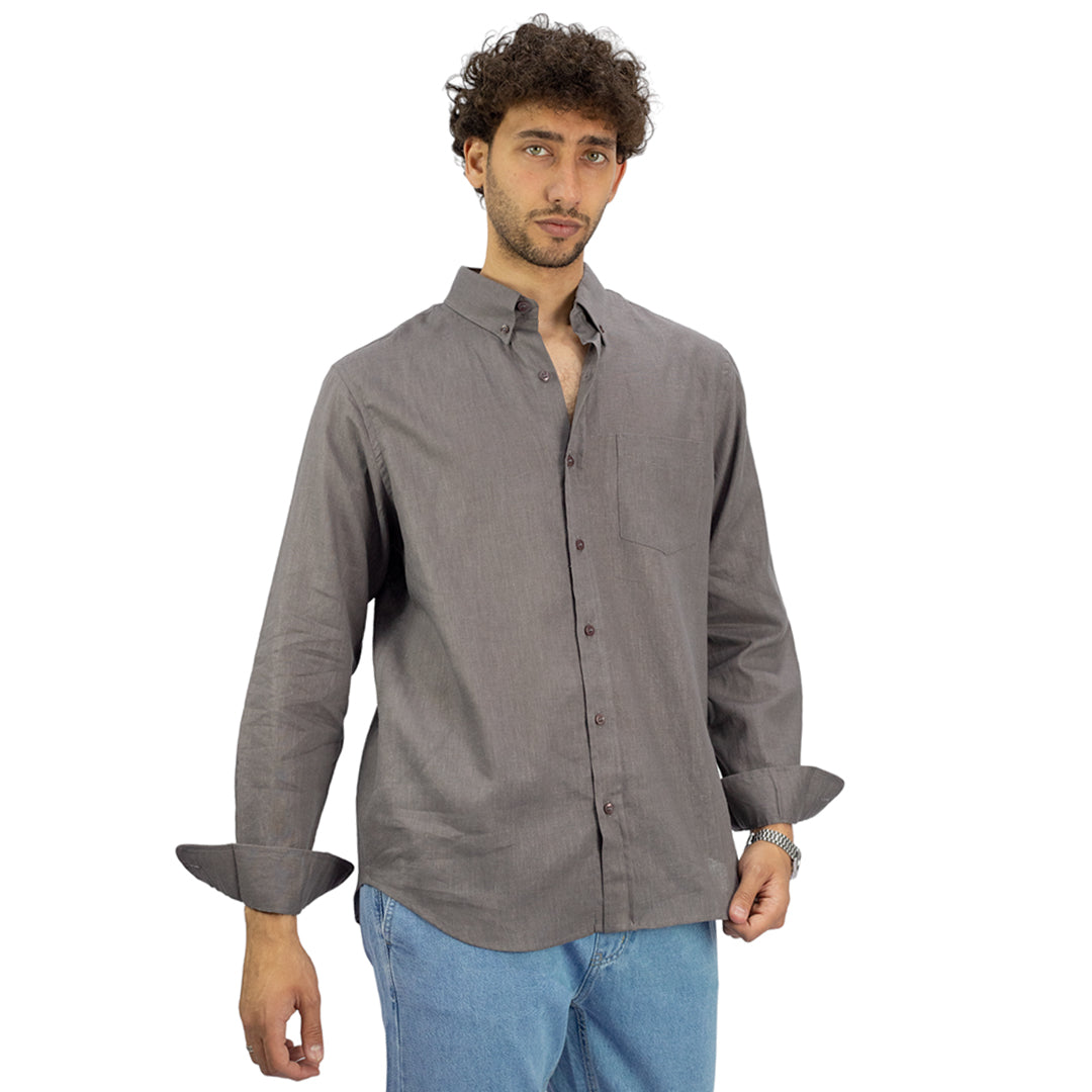 Regular Fit Linen Shirt