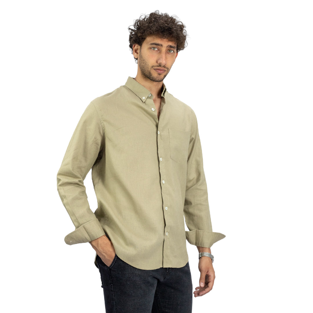 Regular Fit Linen Shirt