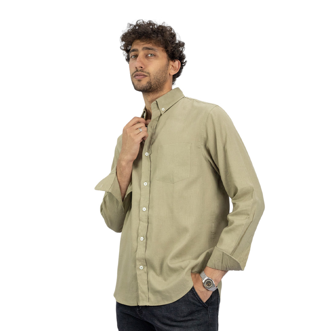 Regular Fit Linen Shirt