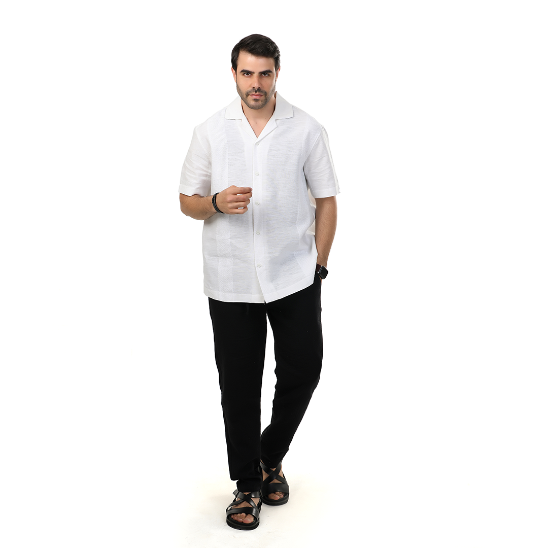 Regular Fit Linen Striped Shirt