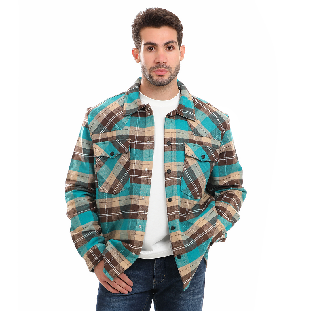 Men's Checkered Wool Shirt