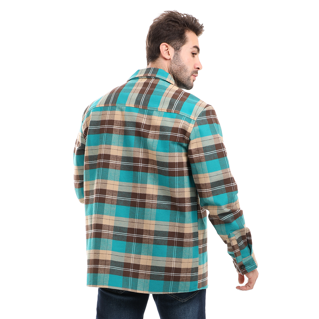 Men's Checkered Wool Shirt