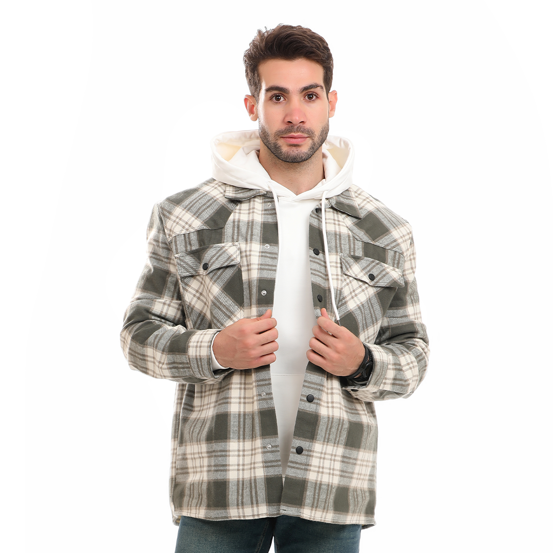 Men's Checkered Wool Shirt