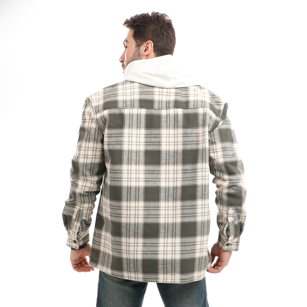 Men's Checkered Wool Shirt