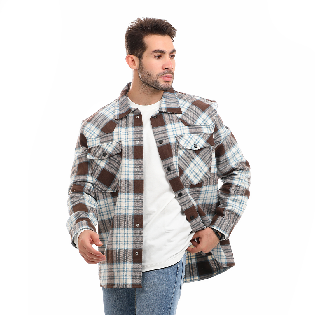 Men's Checkered Wool Shirt