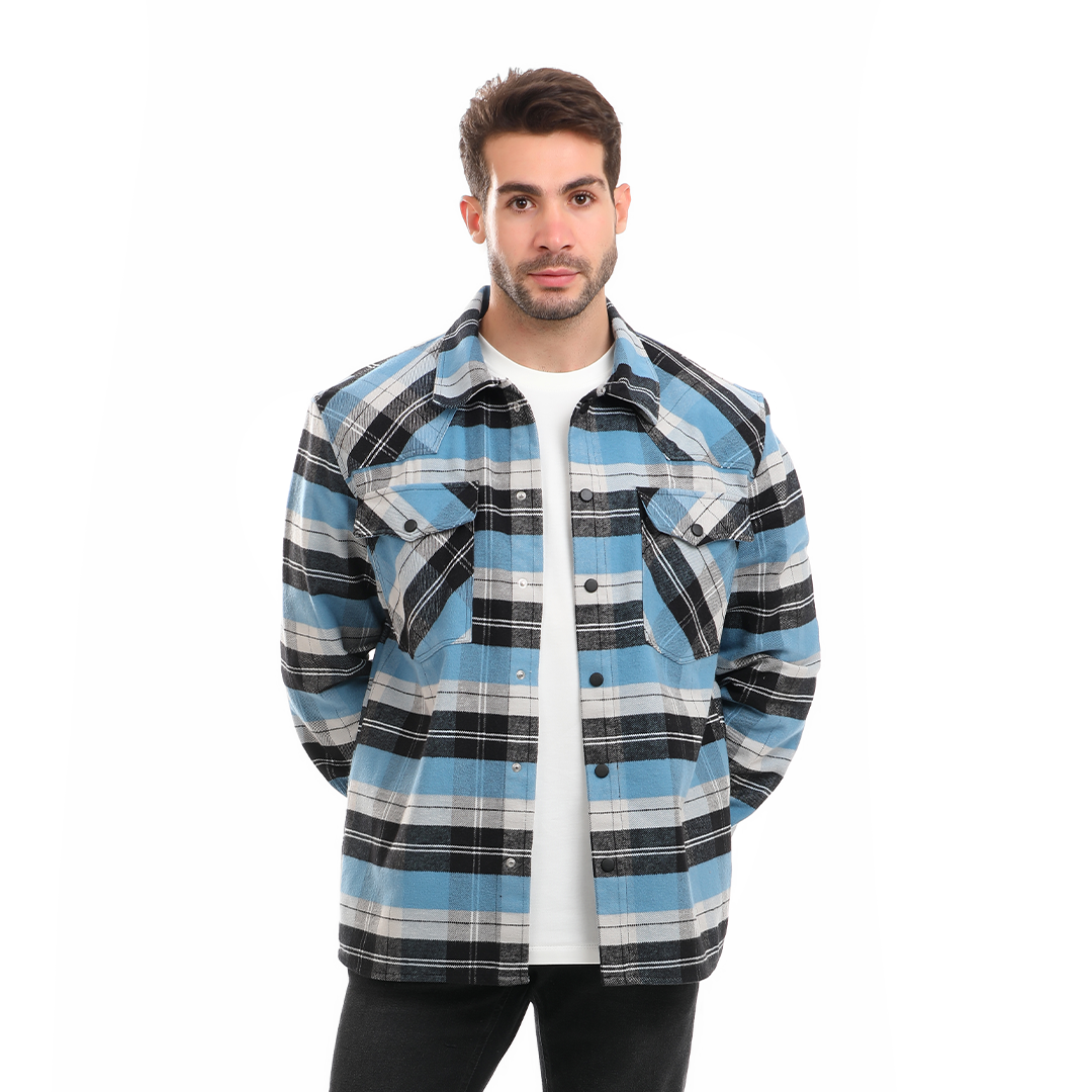 Men's Checkered Wool Shirt