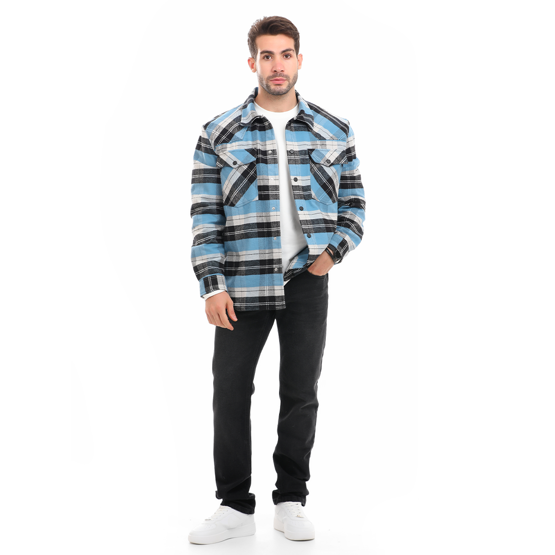 Men's Checkered Wool Shirt