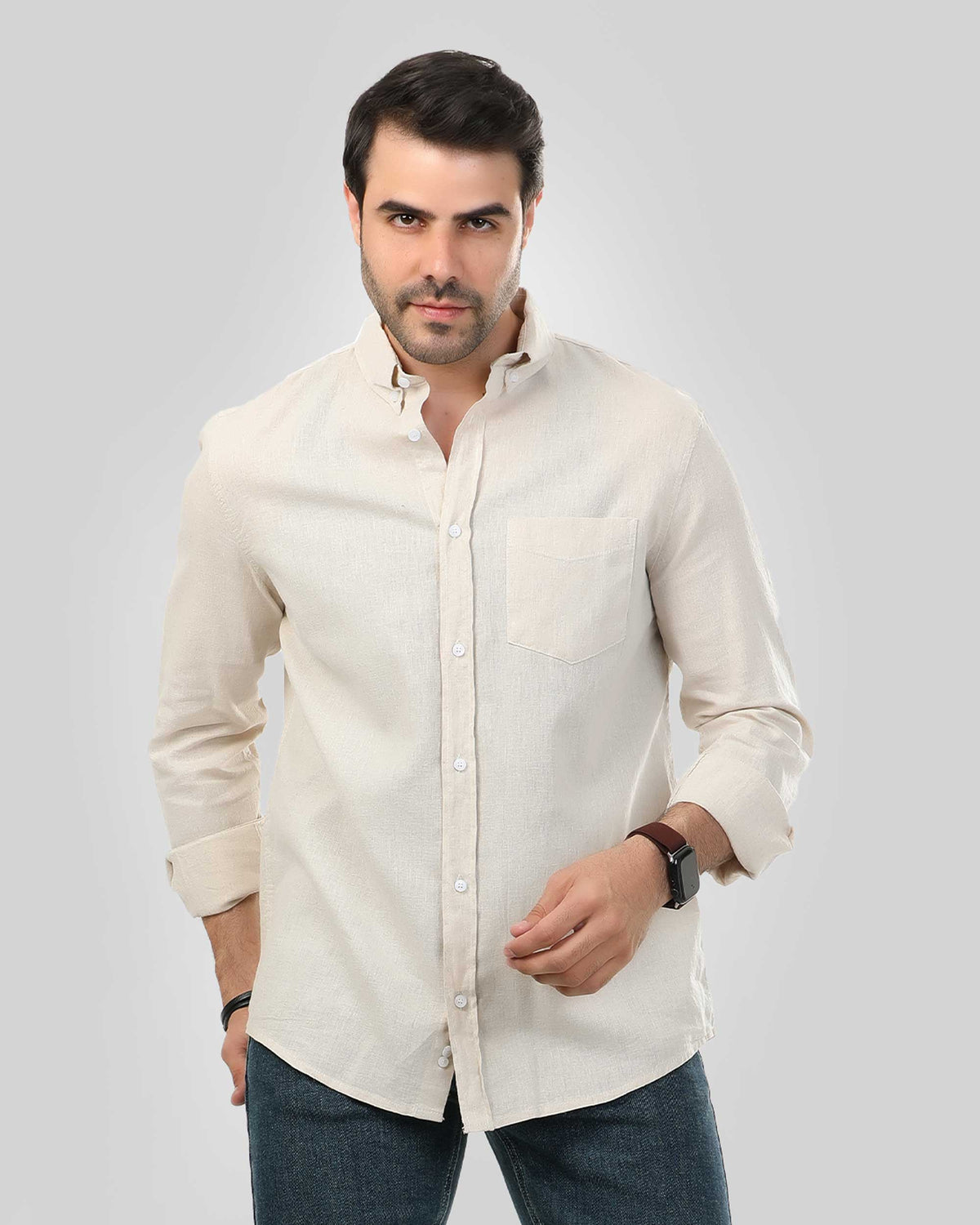Regular Fit Linen Shirt