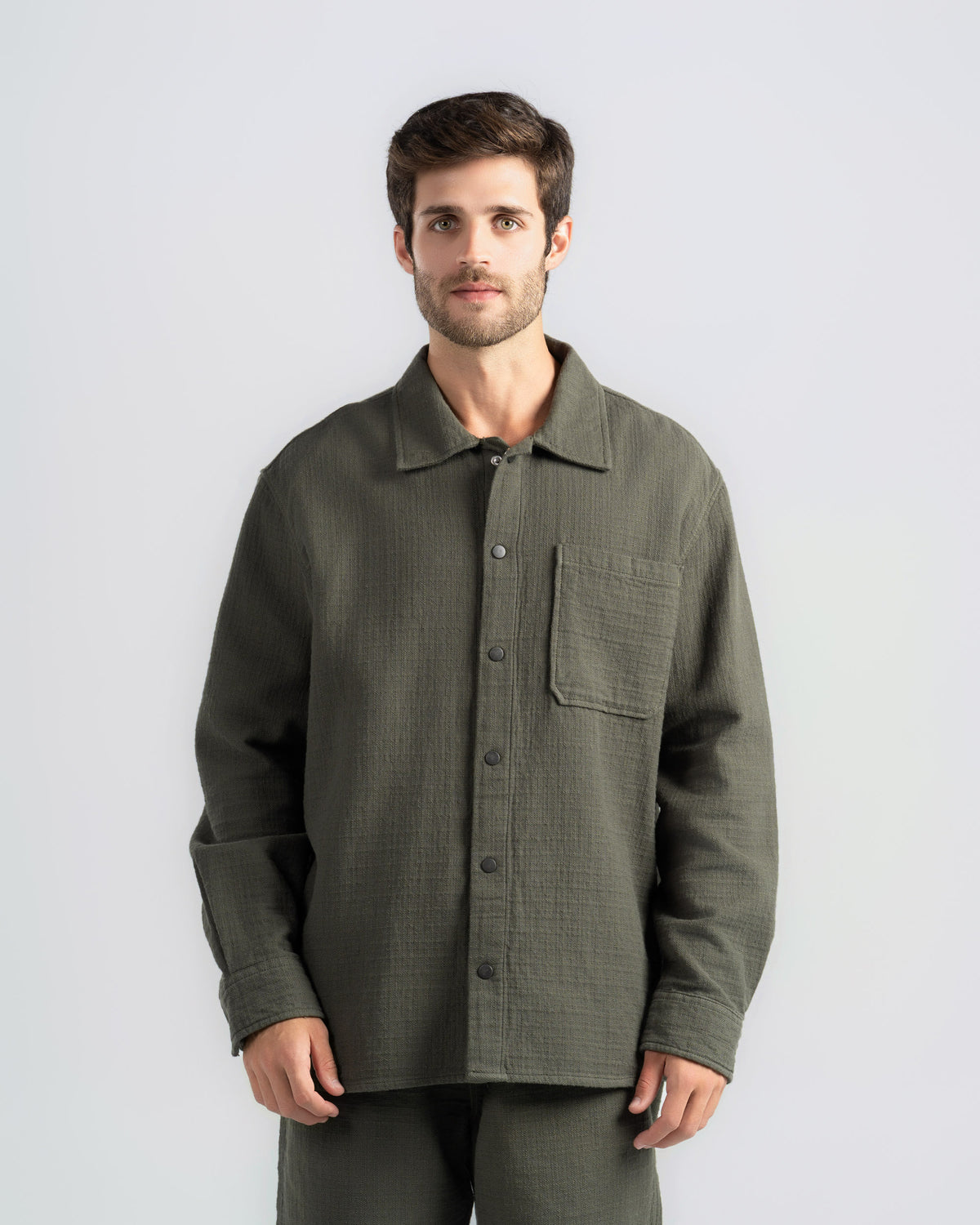 TEXTURED CHECK SHIRT